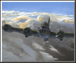 "Tough and Ready; the Memphis Belle"-Rich Thistle-B-17 Flying Fortress Art